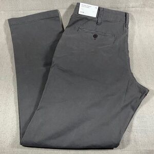 American Eagle Straight Lived in Grey Khakis 34x34 NWT